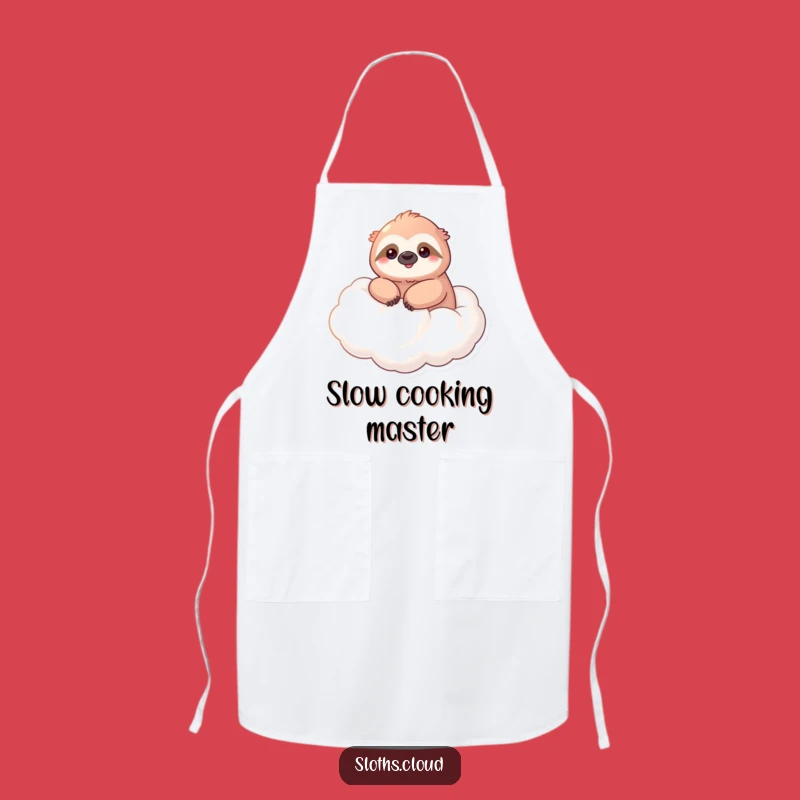 Funny Kawaii Sloth Apron - Serene Chef Feline Kitchen Wear