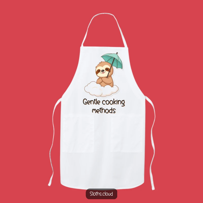 Funny Sloth Umbrella Apron: Drifting Cook's Protection, Hilarious Kitchen Accessory