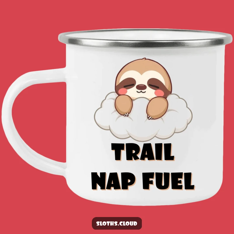 Funny Peaceful Sloth Camping Mug: Relaxed Adventures, Ideal Funny Gift