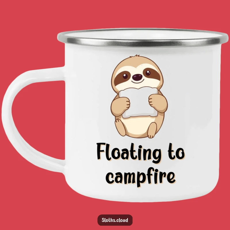Funny Sloth Pillow Drift Camping Mug: Sleepy Outdoor Comfort