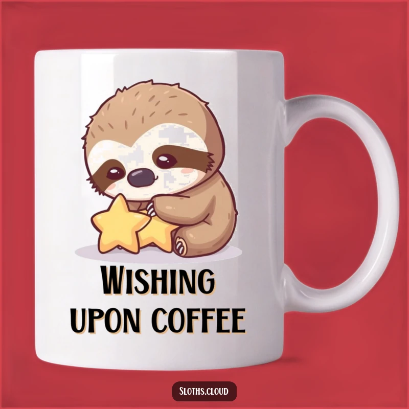 Funny Gentle Sloth Star Mug: Sweet & Hilarious Gift for Dreamers