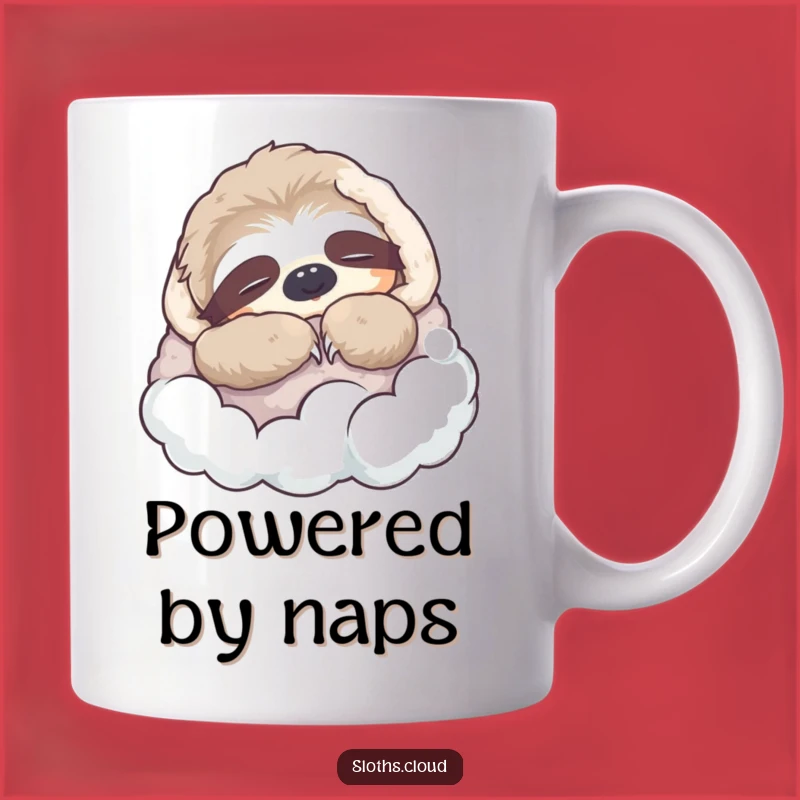 Funny Napping Sloth Mug: Cloud Blanket Cozy, Ultimate Comfort Funny Gift