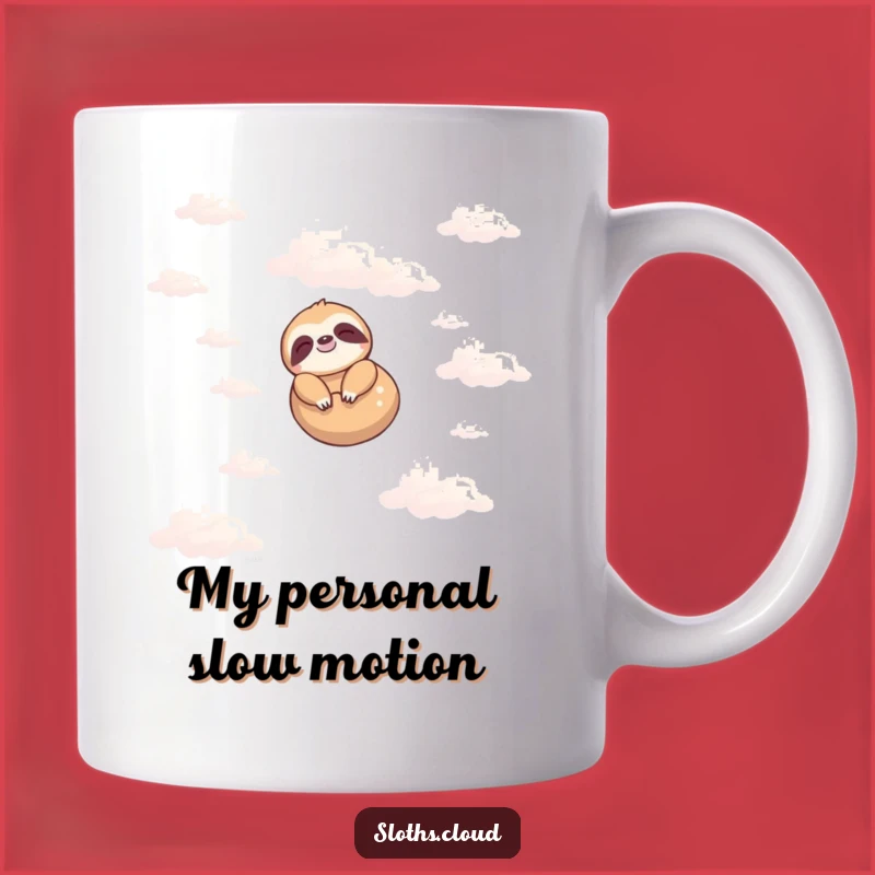 Funny Sloth Peace Mug - Adorable Peaceful Floating Sloth Celestial Gift