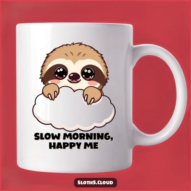 Funny Kawaii Sloth Cloud Mug: The Perfect Gift for Dreamers and Slow Pokes