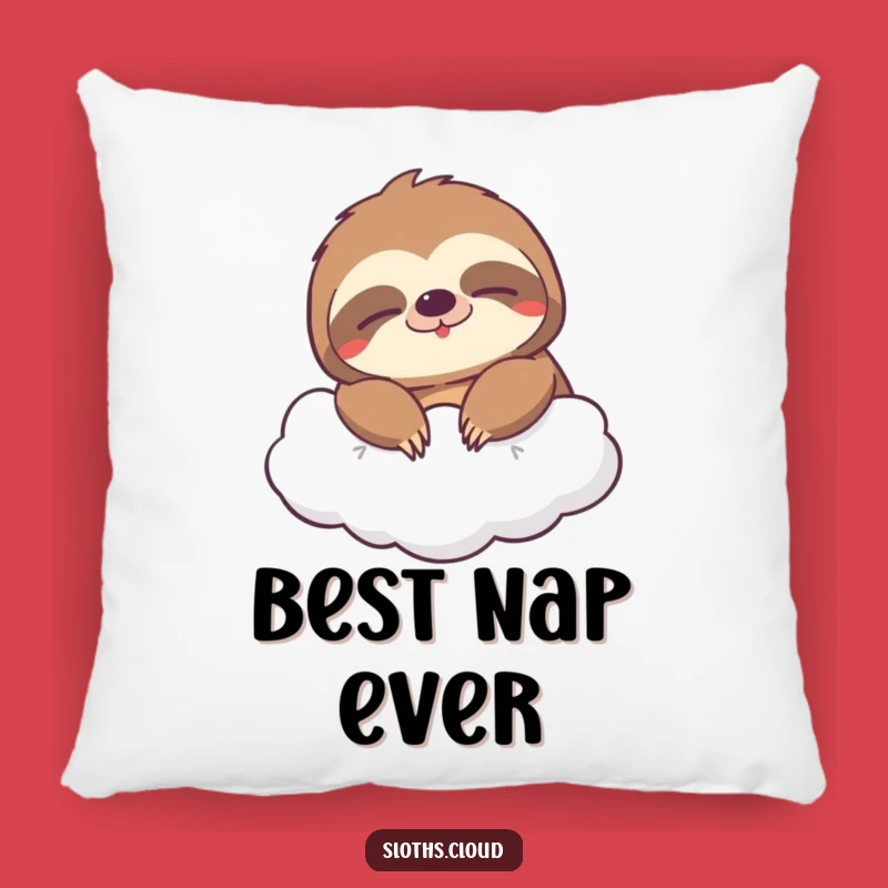 Funny Sleepy Grin Sloth Pillow: Huggable Comfort & Hilarious Joy