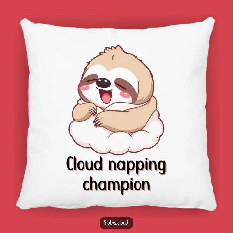 Funny Yawning Sloth Cloud Pillow: Ultra Cozy & Hilarious Comfort