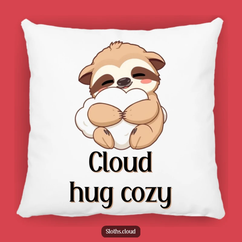 Content Sloth Hug Pillow: Cozy Comfort Cushion, Funny Relaxation Gift