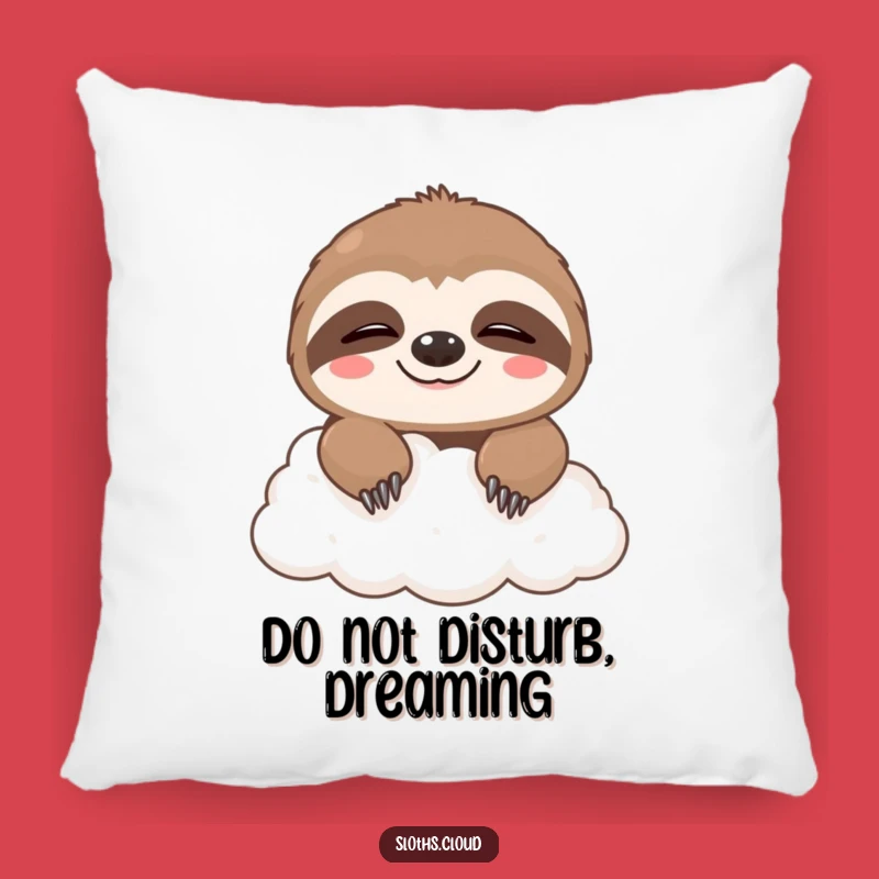 Funny Sloth Cloud Pillow: Cozy Cute Humor for Ultimate Relaxation