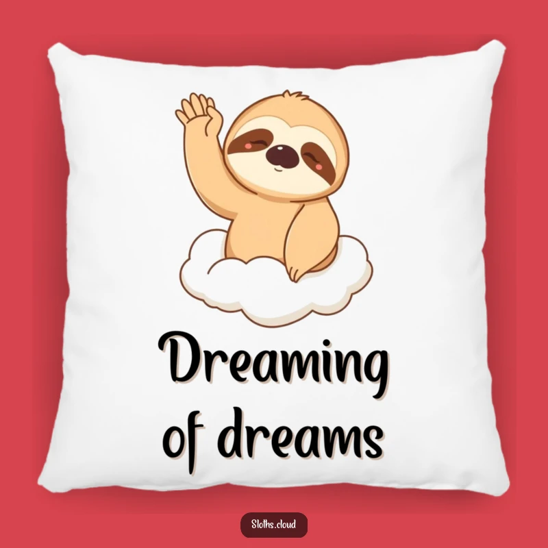Funny Sleepy Sloth Pillow: Cozy Cloud Wave Cushion, Soft & Comforting Funny Gift