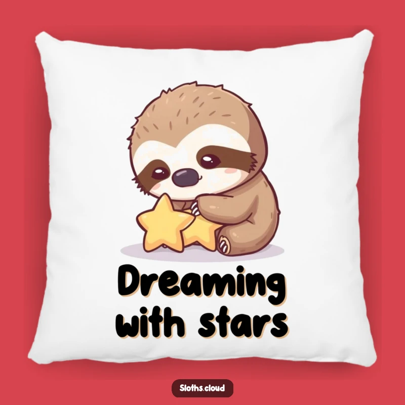 Funny Gentle Sloth Star Pillow: Cozy & Hilarious Comfort Gift