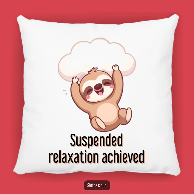 Funny Dangling Sloth Cloud Pillow: Cozy & Hilarious Relaxation Gift