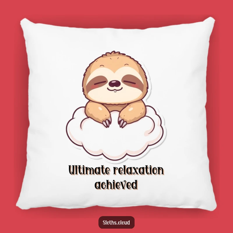 Funny Floating Sloth Cloud Pillow: Cozy Comfort & Relaxed Humor