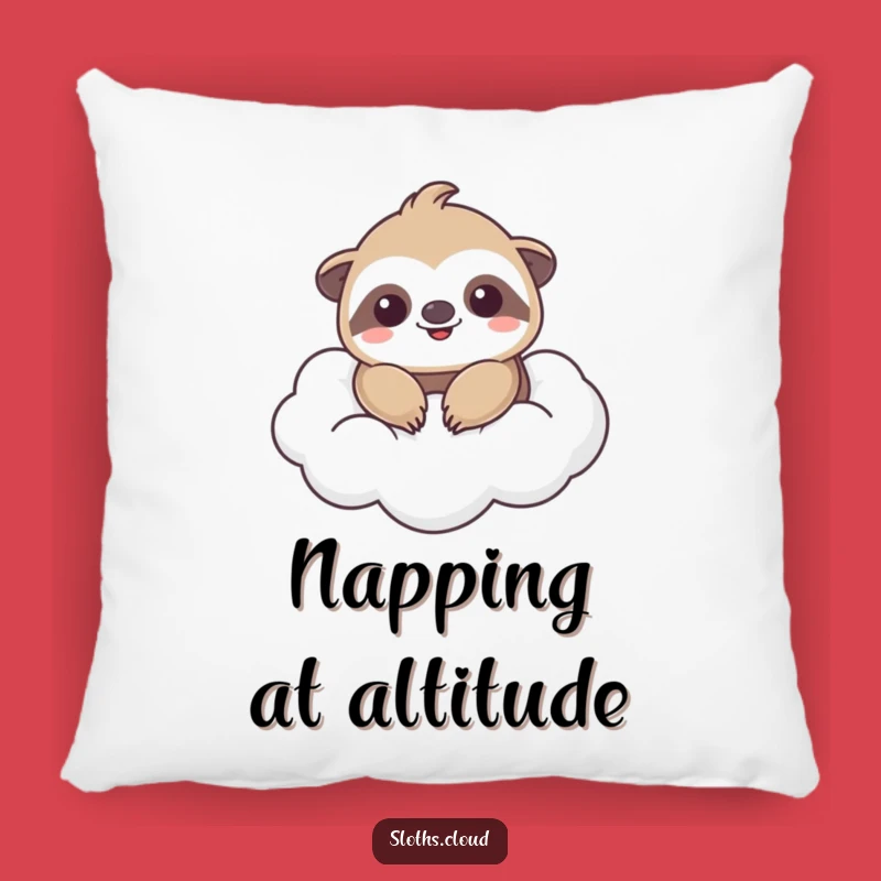 Funny Kawaii Sloth Cloud Pillow: Cozy & Hilarious Comfort Gift