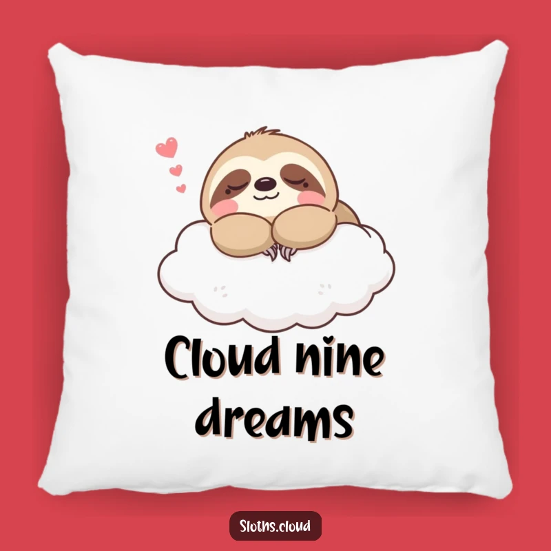 Funny Kawaii Sloth Napping Cloud Pillow: Hugs of Happiness