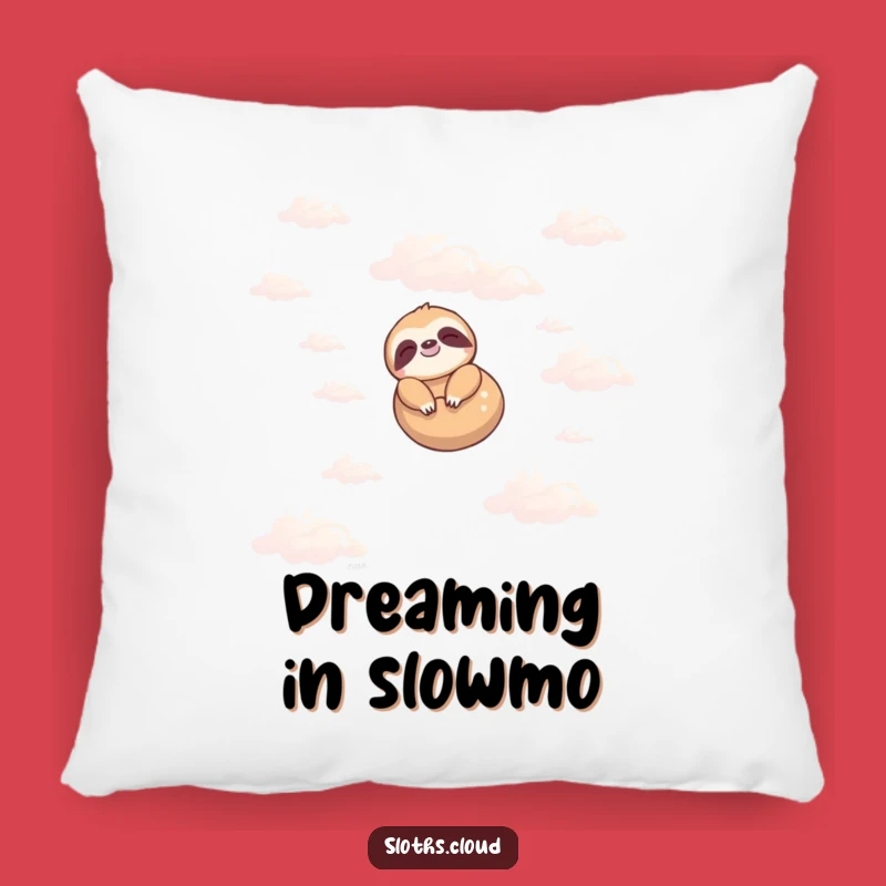 Funny Sloth Pillow - Cozy Peaceful Floating Sloth Cushion for Comfy Humor