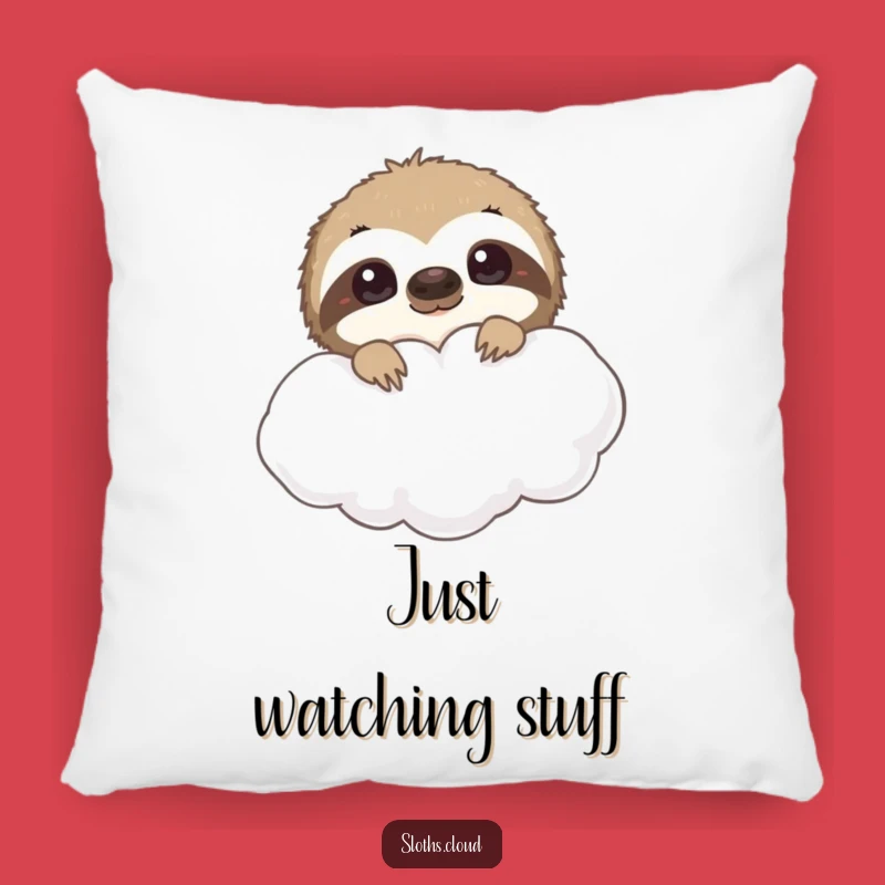 Funny Peeking Sloth Pillow: Cozy Gift for Curious Dreamers