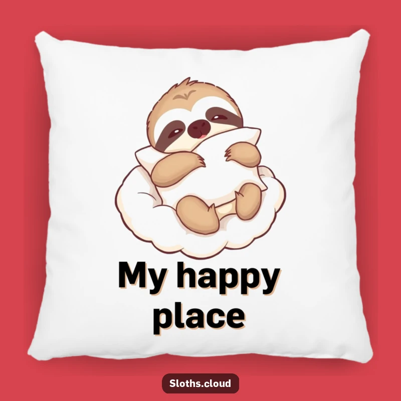 Funny Sloth Pillow Pillow: Lazy Cloud Sloth Comfort, Cozy Decor