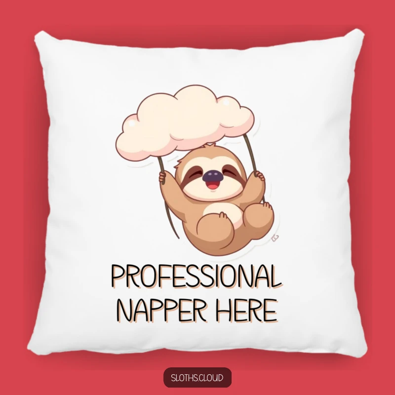 Funny Sloth Cloud Pillow: Cozy Sighs, Perfect Comfy Relaxing Gift