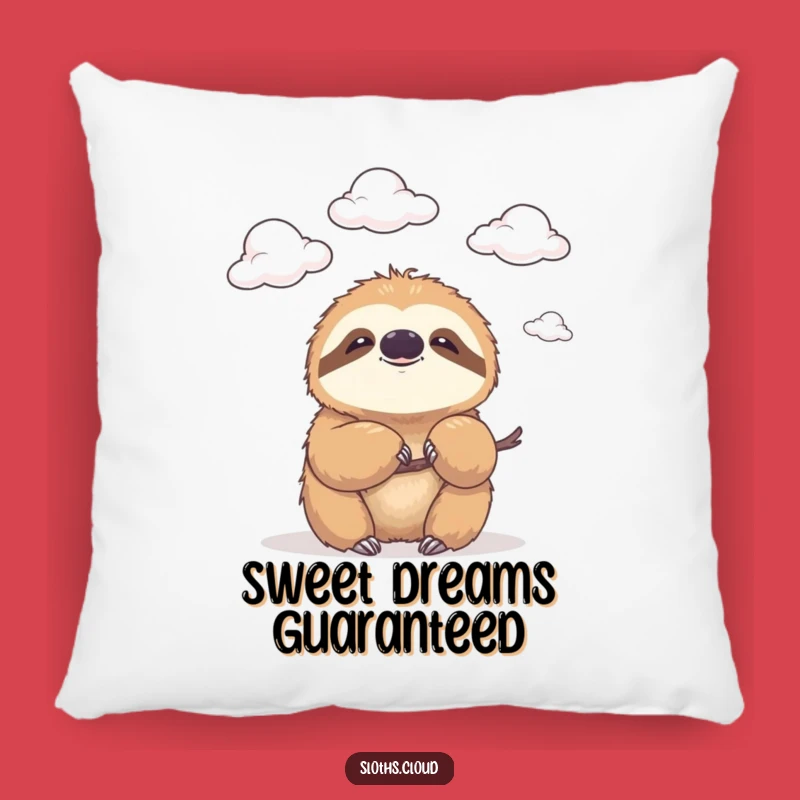 Funny Gentle Pillow - Smiling Sloth Cushion for Cozy, Hilarious Comfort