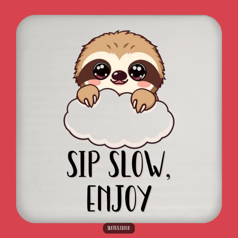 Funny Kawaii Sloth Coaster: Protect Surfaces with Adorable Charm
