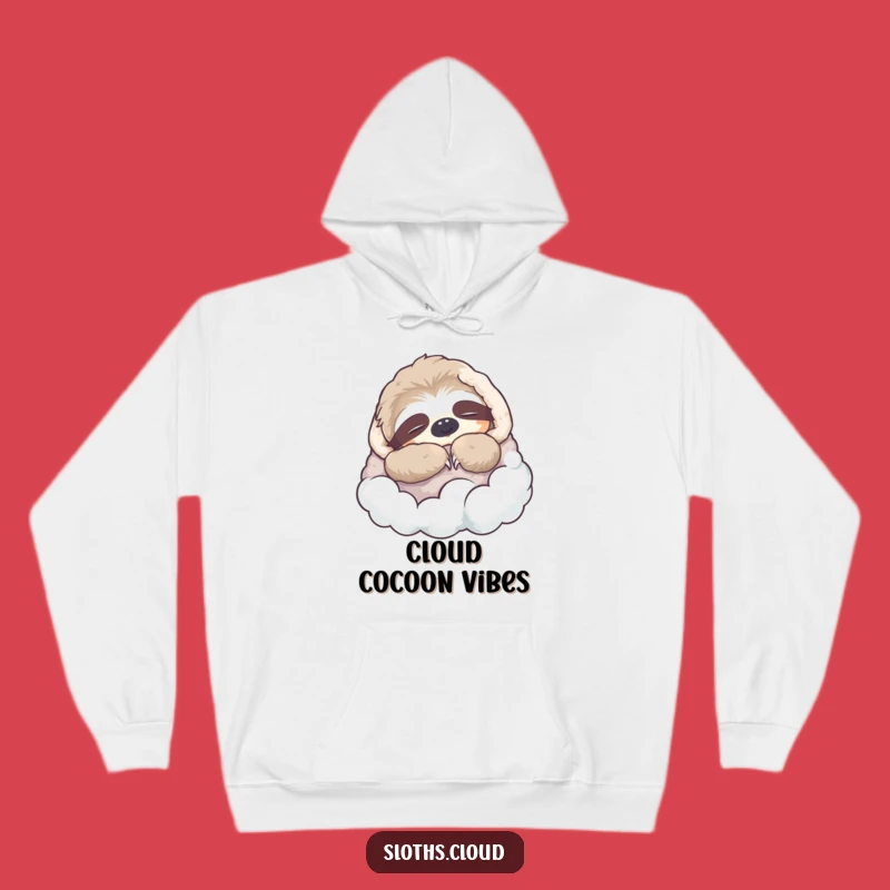 Funny Napping Sloth Hoodie: Cloud Blanket Snuggle, Warm & Peaceful Funny Gift