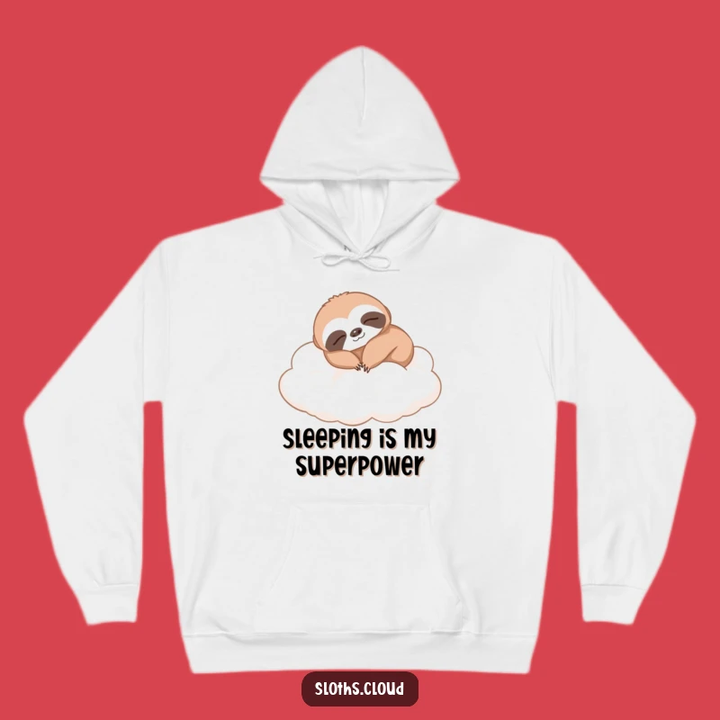 Funny Napping Sloth Hoodie: Cozy Gift for Ultimate Comfort
