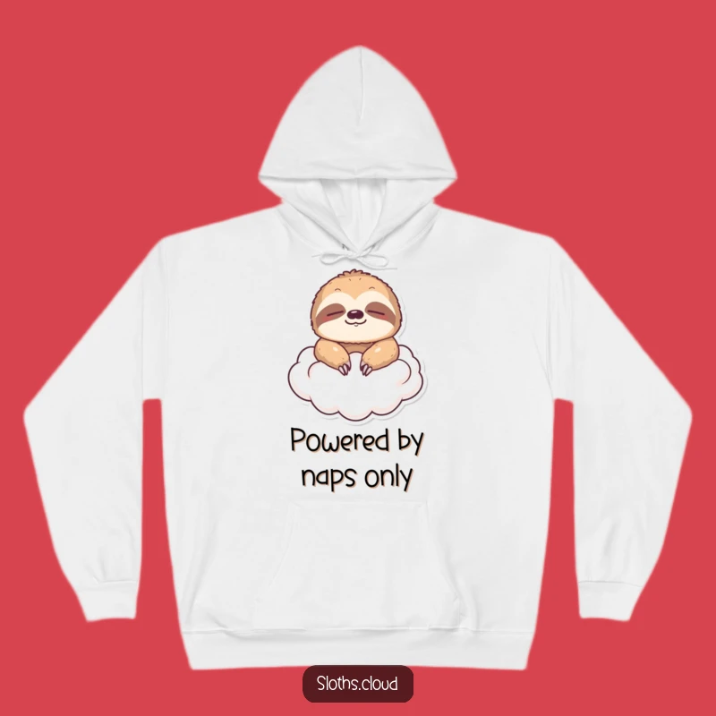 Funny Floating Sloth Cloud Hoodie: Cozy Humor for Ultimate Comfort