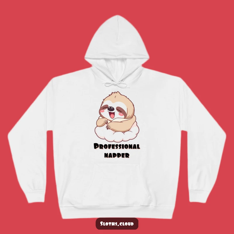 Funny Yawning Sloth Cloud Hoodie: Ultra Cozy & Hilarious Gift