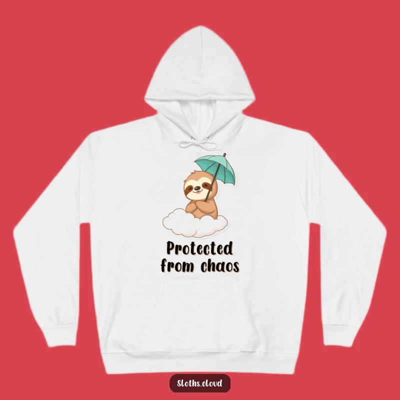 Funny Sloth Umbrella Hoodie: Cozy Drifting Cloud Protection, Warm and Quirky Gift