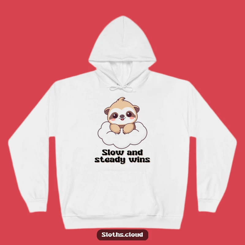 Funny Kawaii Sloth Cloud Hoodie: Cozy & Hilarious Gift for Dreamers