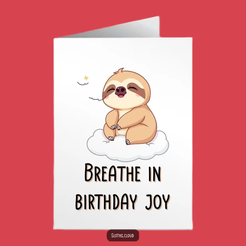 Free Printable Sloth Birthday Card: Relaxing Downloadable for a Chill Celebration!