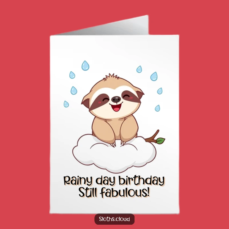 Funny Free Printable Birthday Card: Juggling Sloth, Humorous Downloadable Gift