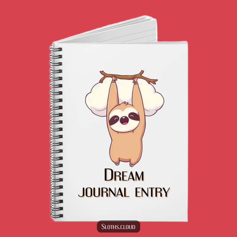 Funny Kawaii Sloth Cloud Notebook: Jot Down Peaceful Thoughts