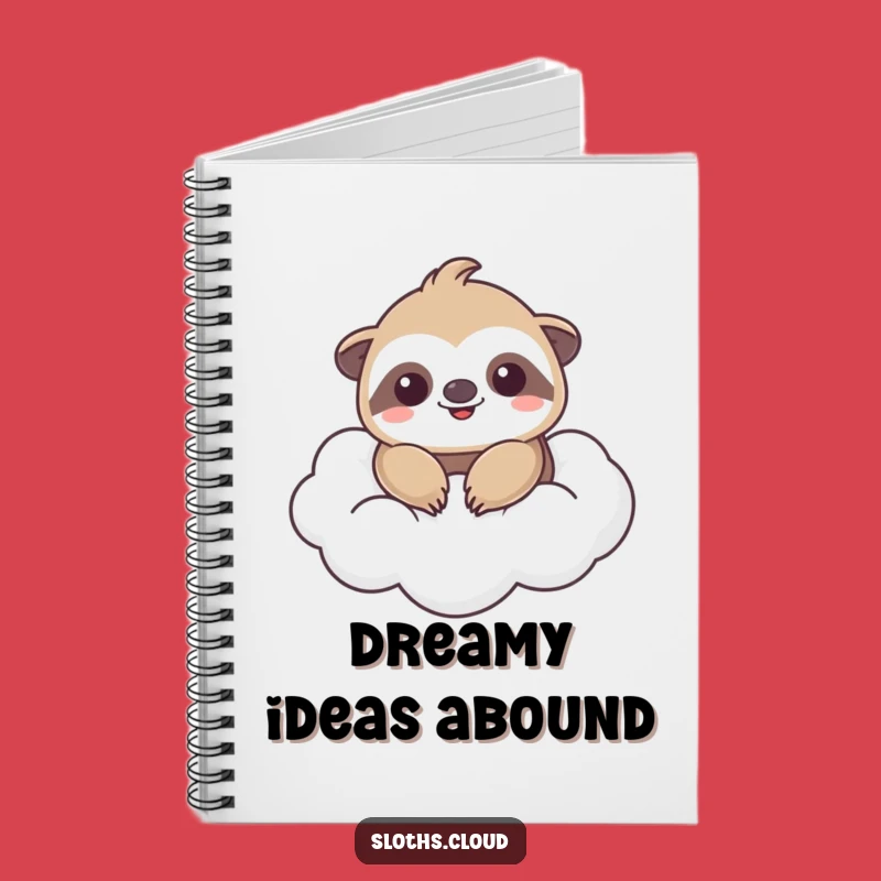 Funny Kawaii Sloth Cloud Notebook: Cute & Hilarious Gift for Dreamers
