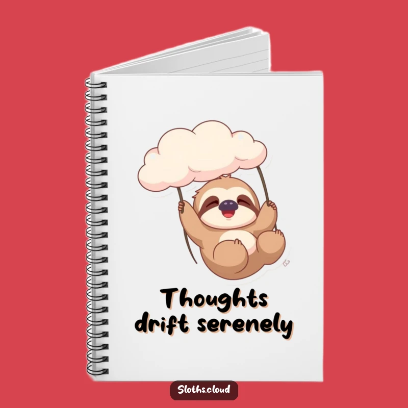 Funny Sloth Cloud Notebook: Gentle Sighs, Hilarious Note Companion