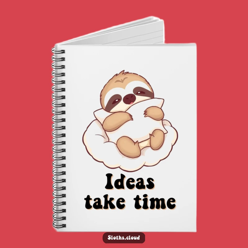 Funny Sloth Pillow Notebook: Lazy Cloud Sloth Comfort, Relaxed Journal
