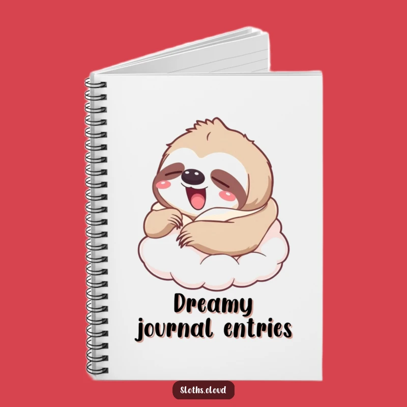 Funny Yawning Sloth Cloud Notebook: Cozy & Hilarious Gift for Dreamers