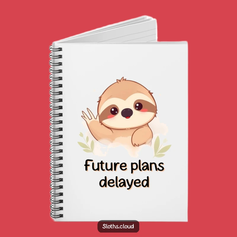 Funny Shy Sloth Fog Notebook: Jot Down Thoughts with Humorous Introvert Style