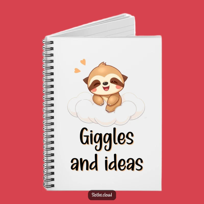 Funny Sloth Bounce Notebook: Jot Down Ideas With A Giggling Sloth Friend