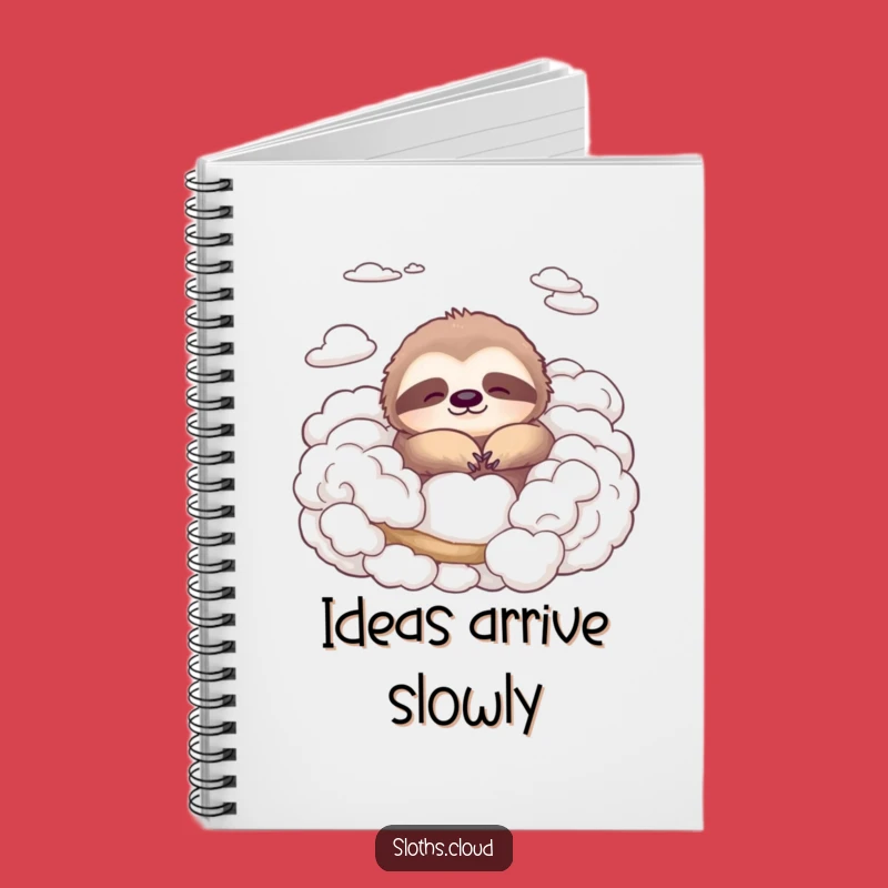 Funny Peaceful Sloth Notebook: Jot Down Ideas with Cloud-Like Serenity