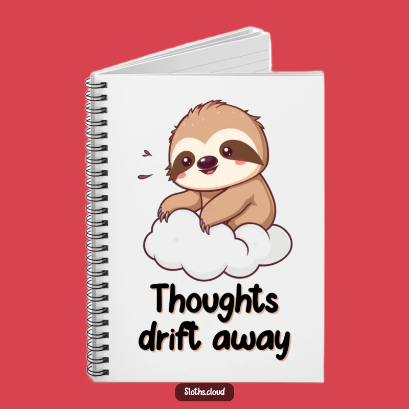 Funny Kawaii Sloth Notebook: Breezy Cloud Relaxation Journal Gift