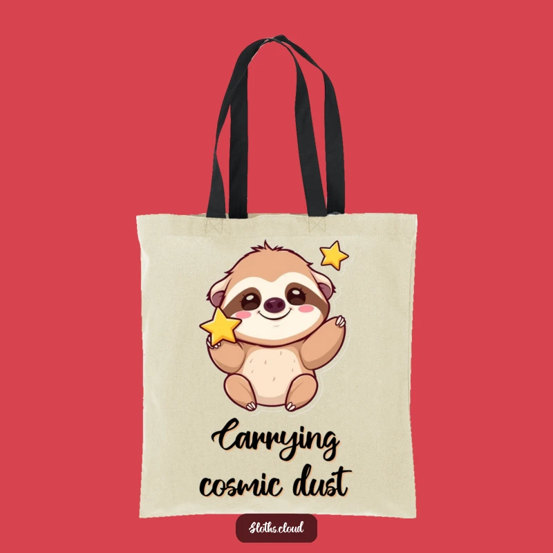 Funny Kawaii Sloth Tote Bag: Carry Your Sparkle with Adorable Style