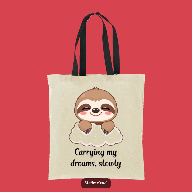 Funny Sloth Cloud Tote Bag: Cute & Hilarious Carry-All for Daily Errands